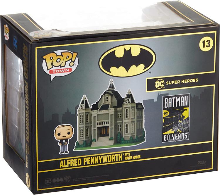 Funko Pop ! Town The Batman Alfred Pennyworth With Wayne Manor 13 Vinyl Figure