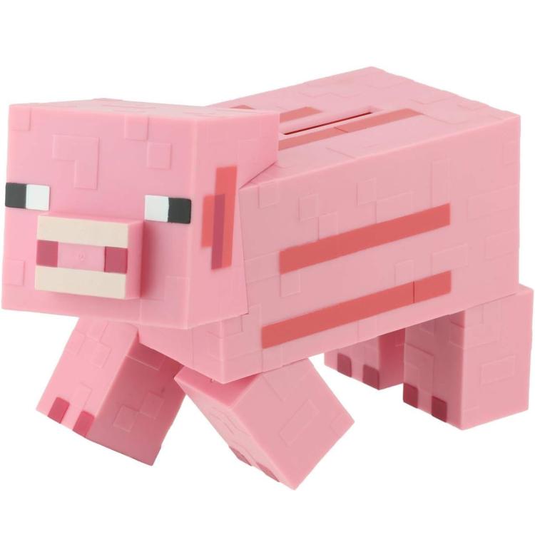 Paladone Salvadanaio Di Minecraft "Pig Money Bank" Figura Del Maiale Da 19Cm