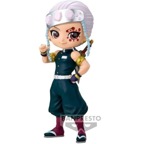 BANPRESTO Q POSKET DEMON SLAYER - TENGEN UZUI VERSIONE A FIGURE GIRL HAIR PINK