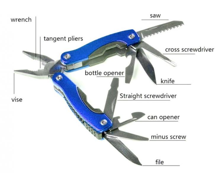 Pinza Multiuso Coltello Svizzero Multifunzione Pieghevole Attrezzi Per Campeggio