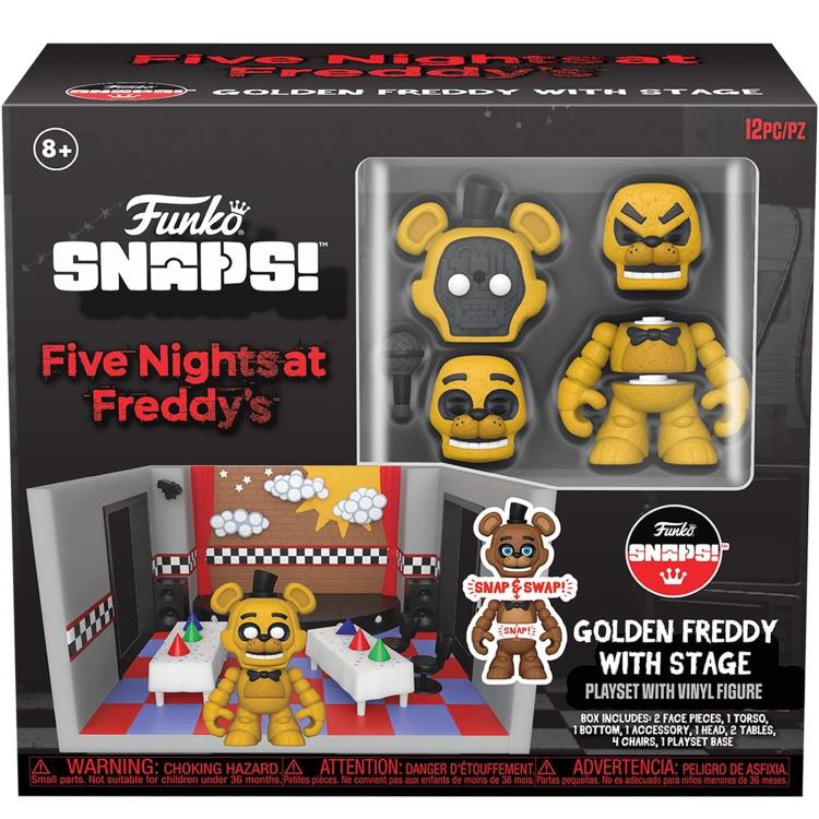 Funko Snaps! Five Nights At Freddy'S (Fnaf) Playset: Golden Freddy With Stage