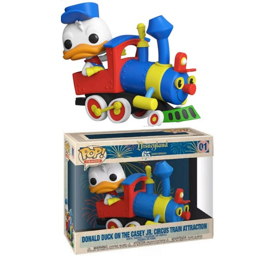Funko Pop! Trains Disneyland 65Th (01) Donald Duck On The Casey Jr Vinyl Figure