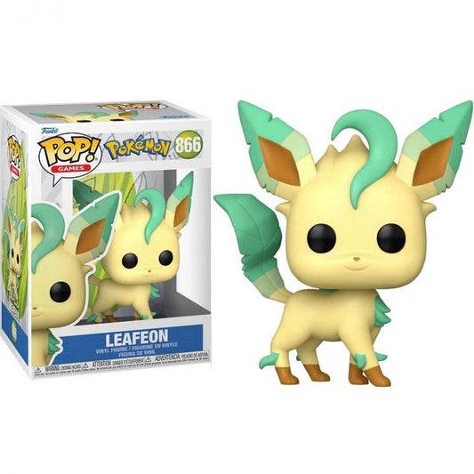 Funko Pop ! Games Pokemon - (866) Leafeon Figure Eevee Vinyl 9Cm Evo Nuovo