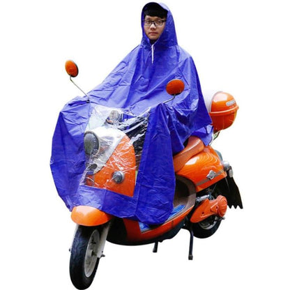 Giacca Antipioggia Poncho Mantella Con Visiera Impermeabile Pioggia Moto Scooter