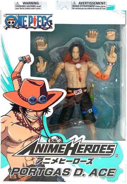 BANDAI | ONE PIECE ANIME HEROES 17cm (PORTGAS D. ACE) - ACTION FIGURE PORTUGUESE