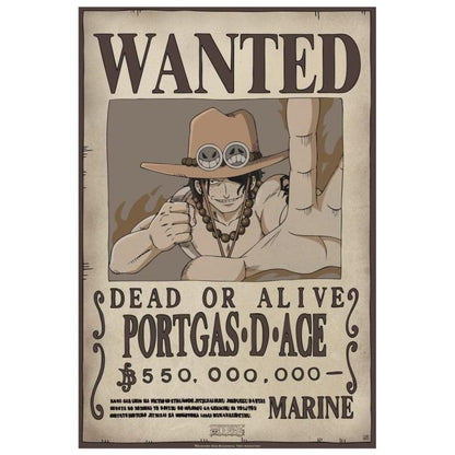 ABYSTYLE (ONE PIECE) POSTER: WANTED PORTGAD D. ACE (52X35) ANIME MANGA LIMITED