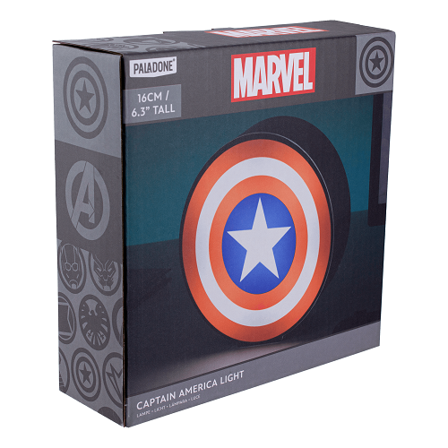Paladone Box Light Marvel Captain America Lampada Led Capitan America 16Cm Nuova