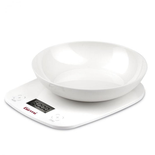 Girmi Bilancia Da Cucina Elettronica Con Ciotola Ps01 1Gr/5Kg Bianco Rosso Verde
