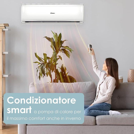 Candy Pura Climatizzatore Condizionatore 9000 Btu Inverter R32 A++ Wifi Con App