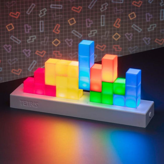 Paladone Lampada Tetris Icons Multicolore Plastica 3D Gaming Moderno Led Rgb
