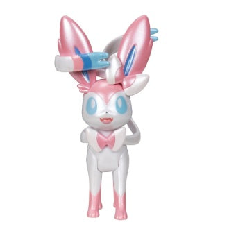 Jazwares - Pokemon Select Evolution Multi-Pack (Eevee, Leafeon, Glaceon, Sylveon) - Vinyl Action Figure Statuetta 12 Cm in Vinile da Collezione