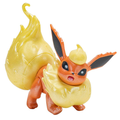 Jazwares - Pokemon Select Evolution Multi-Pack (Eevee,Jolteon,Vaporeon,Flareon) - Vinyl Action Figure Statuetta 12 Cm in Vinile da Collezione