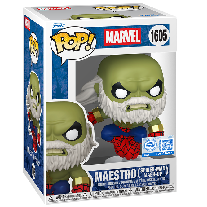 Funko Pop ! Marvel - Maestro (1605) Spiderman Mash-Up - Vinyl Figure 9Cm