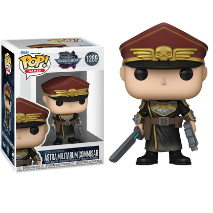 Funko Pop! Games: WarHammer 40.000 - (1289) Astra Militarum Commisar - Vinyl Figure 9cm