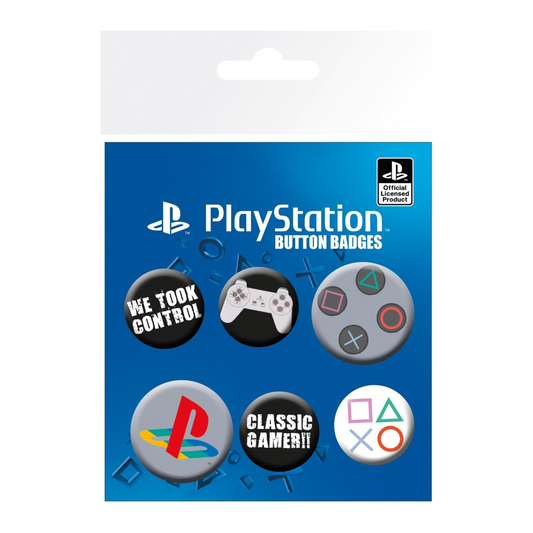 Abystyle Playstation Button Badges Set 6 Spille Logo Playstation