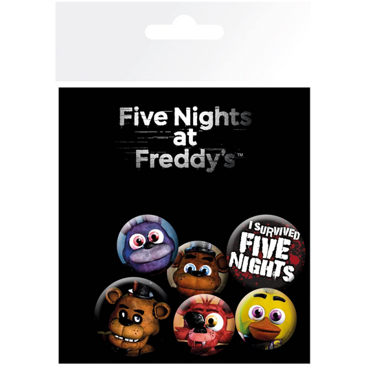 Abystyle Five Nights At Freddy's Button Badges Set 6 Spille Logo Fnaf