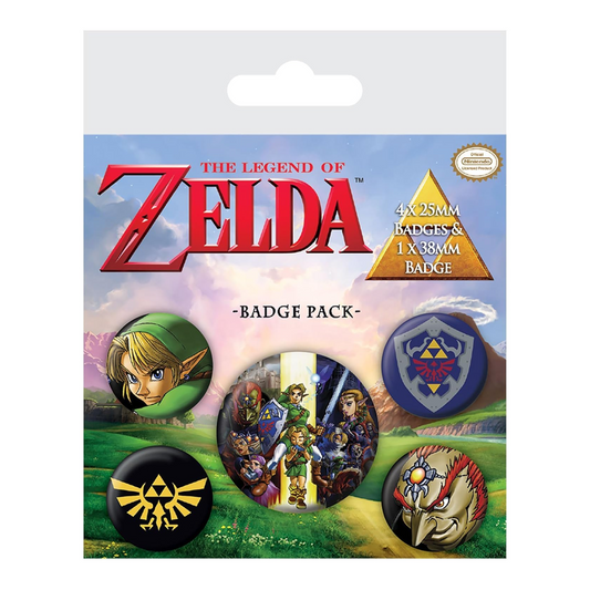 Pyramid The Legend Of Zelda Button Badges Set 6 Spille Logo Zelda