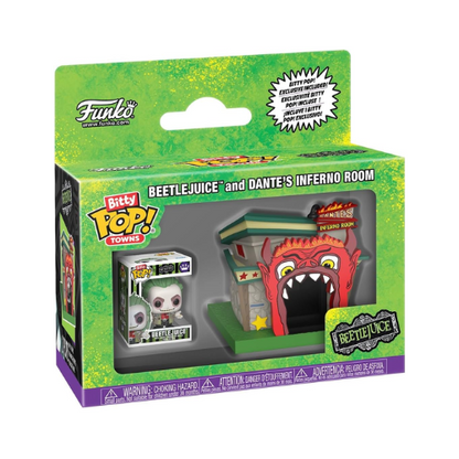 Funko Bitty Pop ! Town - BeetleJuice and dante's inferno room