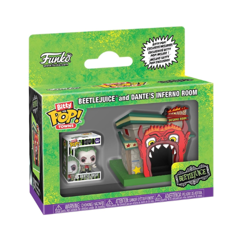 Funko Bitty Pop ! Town - BeetleJuice and dante's inferno room