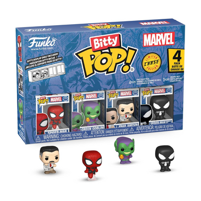 Funko Bitty Pop! Marvel Spiderman 4 Pack Spiderman Limited Chase