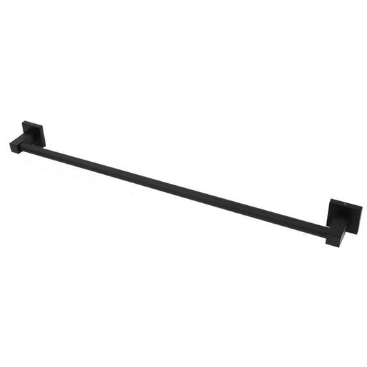Porta Asciugamani Asta Supporto 62Cm Per Bagno A Muro Parete Casa Acciaio Nero