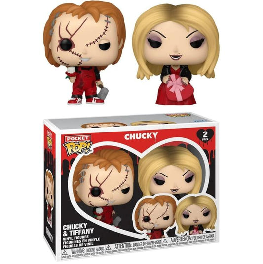 Funko Pop ! Roket Chucky (2 Pack) Chucky & Tiffany Vinyl Figure 9Cm Statuetta