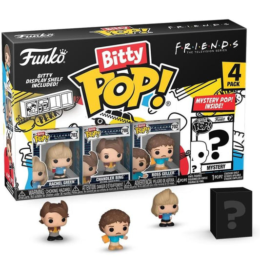 Funko Bitty Pop! Friends: 4Pack Rachel Green/Chandler Bing/Ross Geller/ +Mystery