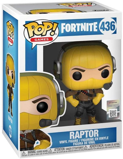 Funko Pop ! Games Fortnite Raptor (436) Vinyl Action Figure Statua Da Collezione