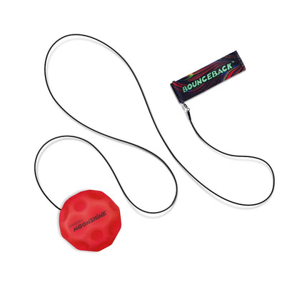 Waboba Pallina Original LED Bounceback Ball (MOONSHINE) Palla con Luce LED al guinzaglio, Super Rimbalzo, per Interni ed Esterni IPER RIMBALZANTE, Giocattolo per saltare ad alte prestazioni per un'estate di divertimento senza fine