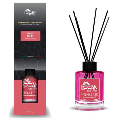 Looan Profumatore Ambiente Bastoncini 140Ml Diffusore Profumo Casa Intense Red