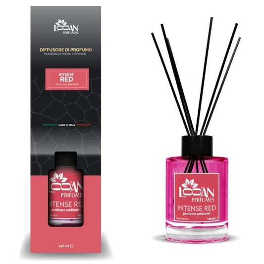 Looan Profumatore Ambiente Bastoncini 140Ml Diffusore Profumo Casa Intense Red