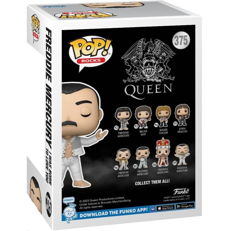 Funko Pop ! Rocks Queen - (375) Freddy Mercury I Was Born To Love You Figure 9Cm