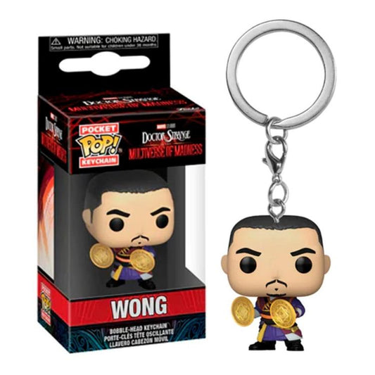Funko Pop ! Keychain Pocket - Marvel Doctor Strange (Wong) Portachiavi Vinyl 9Cm