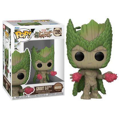 Funko Pop ! Marvel Wag - Scarlet Witch We Are Groot - (1395) - Vinyl Figure 9Cm