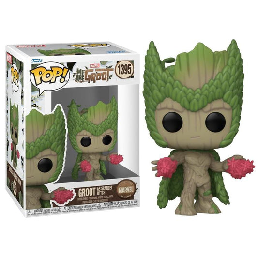 Funko Pop ! Marvel Wag - Scarlet Witch We Are Groot - (1395) - Vinyl Figure 9Cm