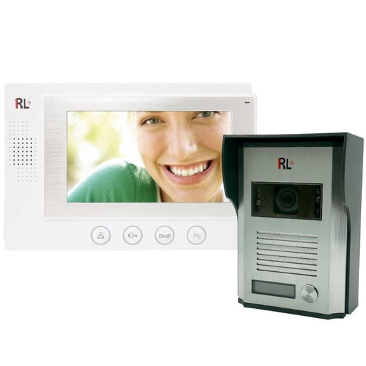 Kit Videocitofono Monofamiliare Monitor 7" Apertura Porte Cancello Esterno Rl-06