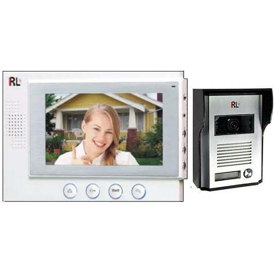 Kit Videocitofono Monofamiliare Monitor 7" Apertura Porte Cancello Esterno Rl-06
