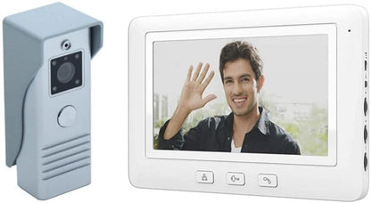 Kit Videocitofono Monofamiliare Mono Monitor 7''  Telecamera Apriporta | Grigio