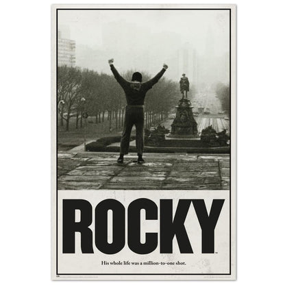 Maxi Poster Locandina Film (Rocky Balboa) TV Cinema Cult Arte Incorniciabile Animation da Palestra Boxe Casa Ufficio Locanda Nerd 91x61 cm