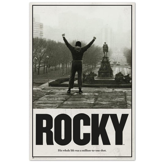 Maxi Poster Locandina Film (Rocky Balboa) TV Cinema Cult Arte Incorniciabile Animation da Palestra Boxe Casa Ufficio Locanda Nerd 91x61 cm