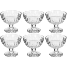 Set 6Pz Coppette Gelato In Vetro Roma 6 Pezzi Bicchieri Da 180Ml Coppa Dessert