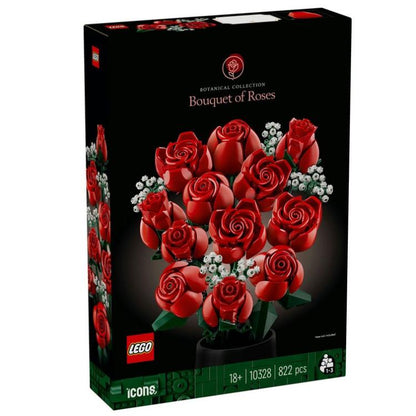 Lego - Icons: Flowers Bouquet Di Rose Mazzo Fascio Di Fiori Costruzione Da 822Pz