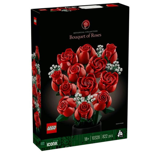 Lego - Icons: Flowers Bouquet Di Rose Mazzo Fascio Di Fiori Costruzione Da 822Pz