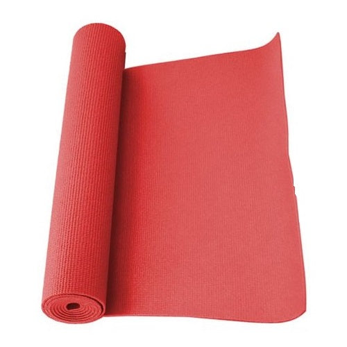 Tappetino Yoga Tappeto Aerobica Fitness Ginnastica Palestra Pilates 6mm Rosso
