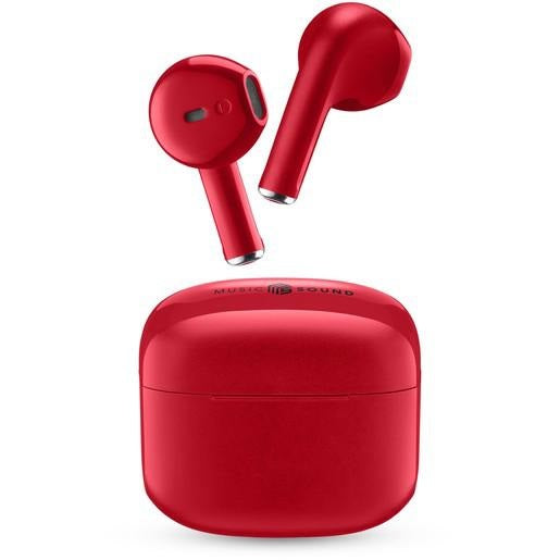 CELLULARLINE MUSIC SOUND AURICOLARI WIRELESS SWAG TWS BLUETOOTH POWERBANK ROSSO
