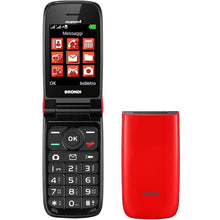 Brondi Magnum 4 Cellulare Gsm Flip Maxi Display Dual Sim Fotocamera 1.3mp Rosso