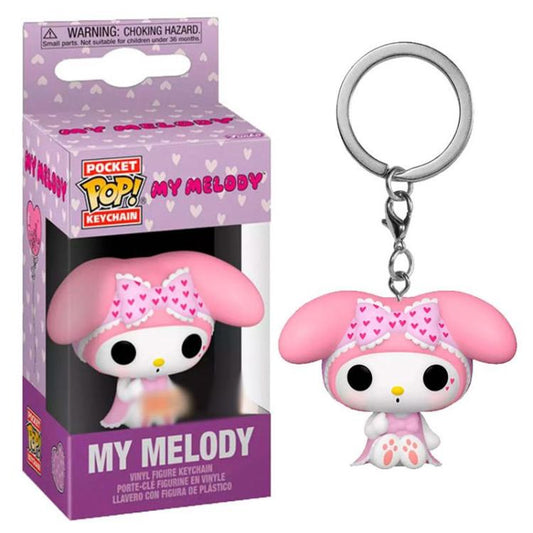 Funko Pop ! Key Hello Kitty - My Melody (Spring Time) 4Cm Keychain Portachiavi