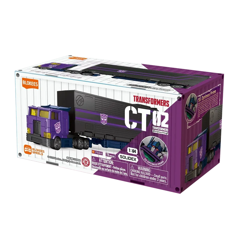 Blokees Transformers - Wheels: CT02 SG Optimus Prime - Veicolo da Collezione Action Figure Truck 75611