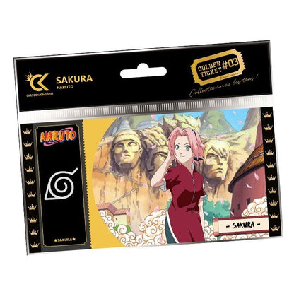 CARTOON KINGDOM - GOLDEN TICKET: NARUTO (BLACK EDITION - SAKURA) #03 COLLEZIONE