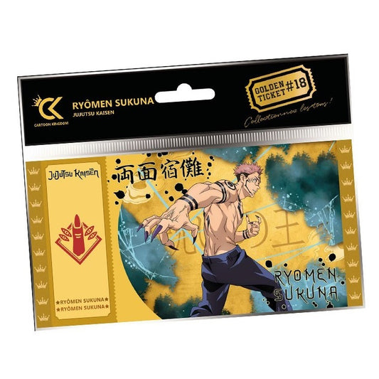 CARTOON KINGDOM - GOLDEN TICKET: JUJUTSU KAISEN (SUKUNA) #18 DA COLLEZIONE
